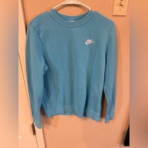baby blue nike crewneck